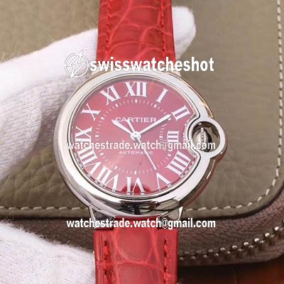 Ballon Bleu De Cartier 33MM WSBB0022 TW Factory Red Dial Ballon Bleu De Cartier 33MM WSBB0022 TW Factory Red Dial