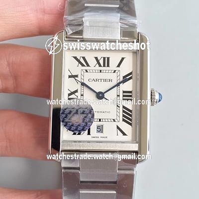 Cartier Tank Solo XL Automatic W5200028 ZF Factory White Dial Cartier Tank Solo XL Automatic W5200028 ZF Factory White Dial