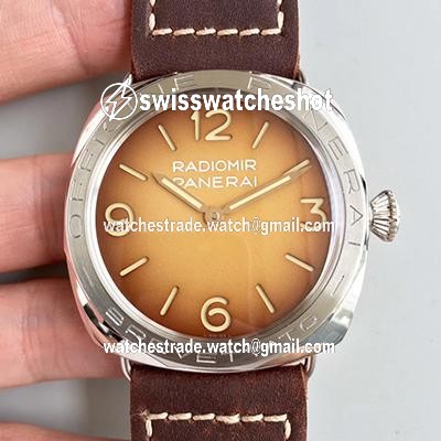 Panerai Radiomir 3 Days Acciaio Brevettato PAM687 ZF Factory Brown Dial Panerai Radiomir 3 Days Acciaio Brevettato PAM687 ZF Factory Brown Dial