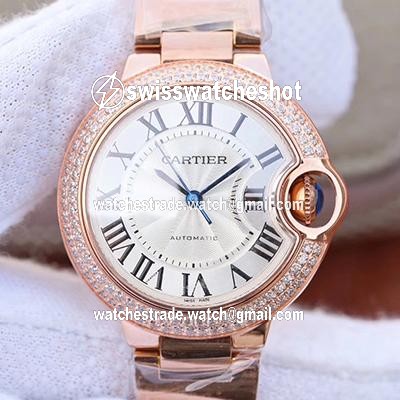 Ballon Bleu De Cartier 36MM WE902064 V9 Factory White Dial Ballon Bleu De Cartier 36MM WE902064 V9 Factory White Dial