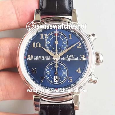 IWC Da Vinci Chronograph Edition Sport For Good Fundation IW393402 ZF Factory Blue Dial IWC Da Vinci Chronograph Edition Sport For Good Fundation IW393402 ZF Factory Blue Dial