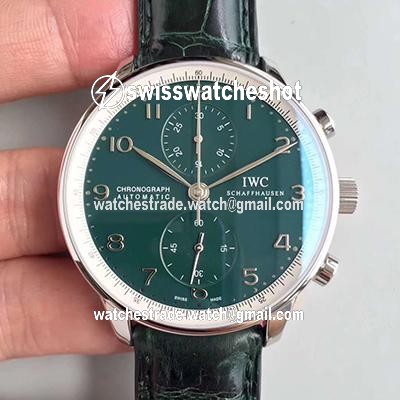 IWC Portugieser Chronograph Edition 150 Years IW371601 Green Dial YL Factory IWC Portugieser Chronograph Edition 150 Years IW371601 Green Dial YL Factory