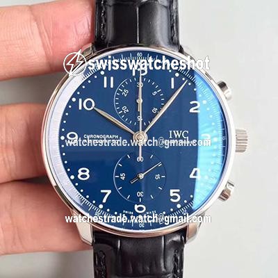 IWC Portugieser Chronograph Edition 150 Years IW371601 Blue Dial YL Factory IWC Portugieser Chronograph Edition 150 Years IW371601 Blue Dial YL Factory