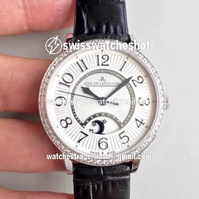 Jaeger-LeCoultre Rendez-Vous 3612420 Black Leather Strap White Dial Jaeger-LeCoultre Rendez-Vous 3612420 Black Leather Strap White Dial