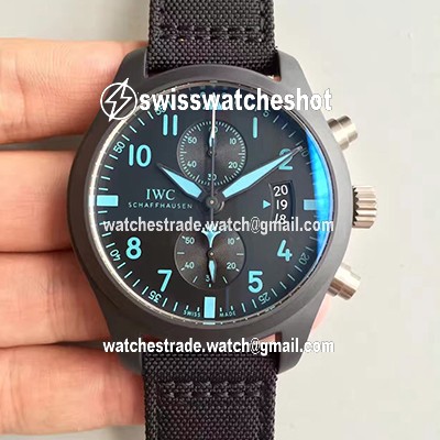 IWC Pilot Chronograph Top Gun IW388003 ZF Factory Black Dial IWC Pilot Chronograph Top Gun IW388003 ZF Factory Black Dial