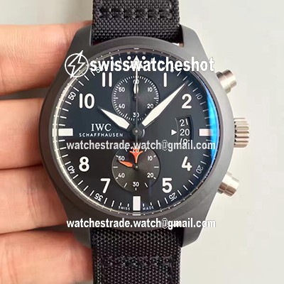 IWC Pilot Top Gun Chronograph IW389001 ZF Factory Anthracite Dial IWC Pilot Top Gun Chronograph IW389001 ZF Factory Anthracite Dial
