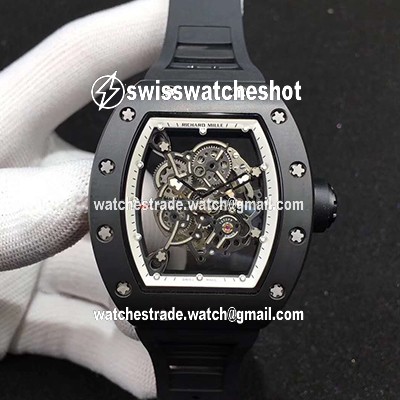 Richard Mille RM055 KV Factory Ceramic White Skeleton Dial Richard Mille RM055 KV Factory Ceramic White Skeleton Dial