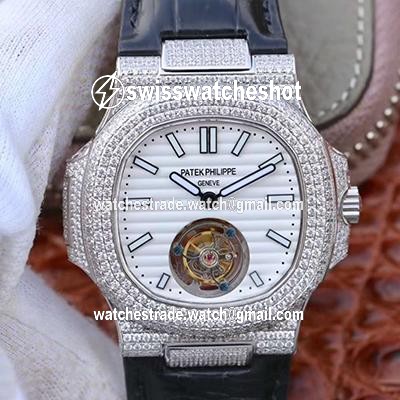 Patek Philippe Nautilus Jumbo 5711 Tourbillon 2018 R8 Factory White Dial Patek Philippe Nautilus Jumbo 5711 Tourbillon 2018 R8 Factory White Dial