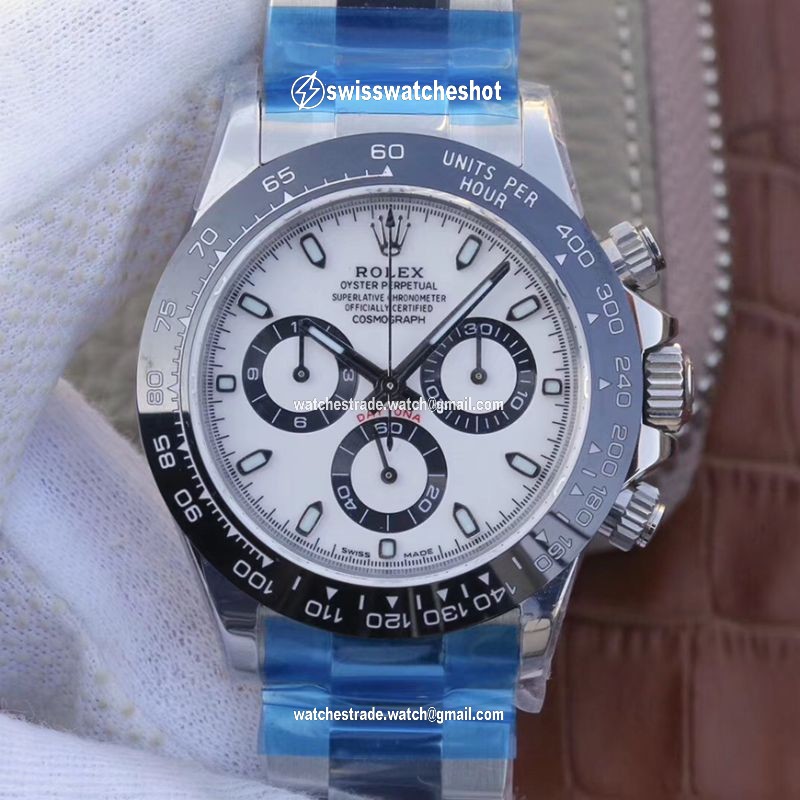 Rolex Daytona Cosmograph 116500LN Noob Factory White Dial Rolex Daytona Cosmograph 116500LN Noob Factory White Dial
