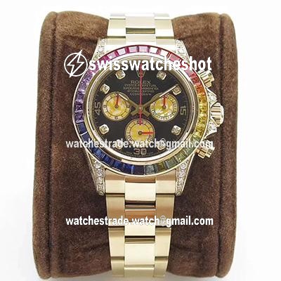 Rolex Daytona Cosmograph Rainbow 116589RBOW BL Factory 4130 Movement Rolex Daytona Cosmograph Rainbow 116589RBOW BL Factory 4130 Movement