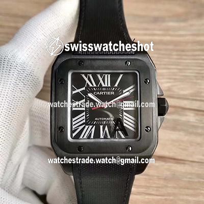 Cartier Santos 100 XL WSSA0006 V6 Factory Black Dial Cartier Santos 100 XL WSSA0006 V6 Factory Black Dial