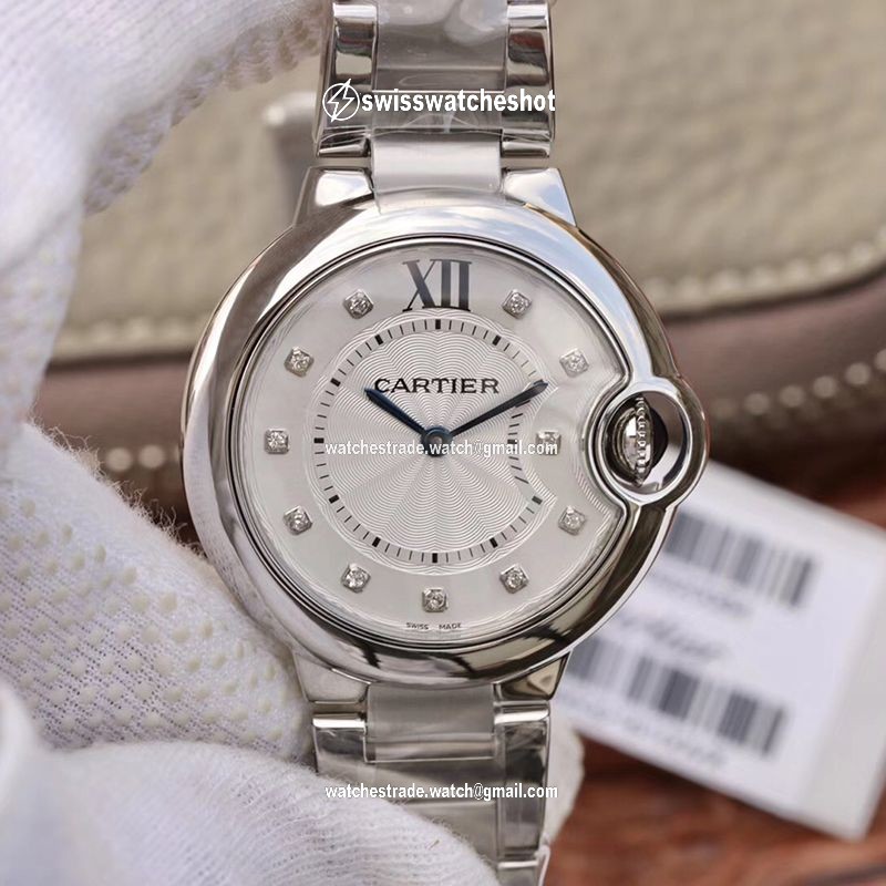 Ballon Bleu De Cartier 33mm V6 Factory White Dial Ballon Bleu De Cartier 33mm V6 Factory White Dial