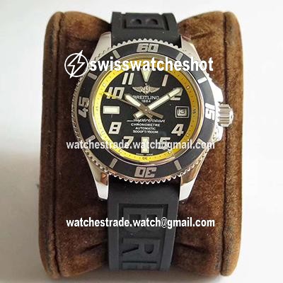 Breitling Superocean 42 Abyss Yellow A1736402/BA32 ZF Factory Black & Yellow Dial Breitling Superocean 42 Abyss Yellow A1736402/BA32 ZF Factory Black & Yellow Dial