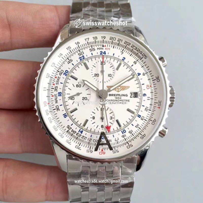 Breitling Navitimer World A2432212/G571-443A JF Factory White Dial Breitling Navitimer World A2432212/G571-443A JF Factory White Dial