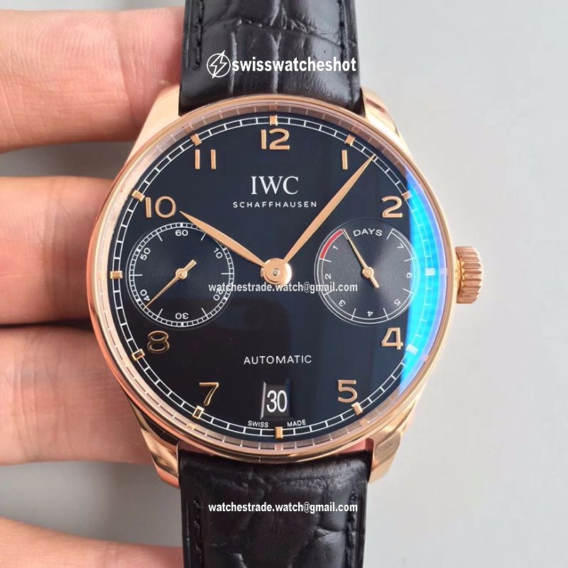 IWC Portuguese IW500701 ZF Factory Black Dial IWC Portuguese IW500701 ZF Factory Black Dial
