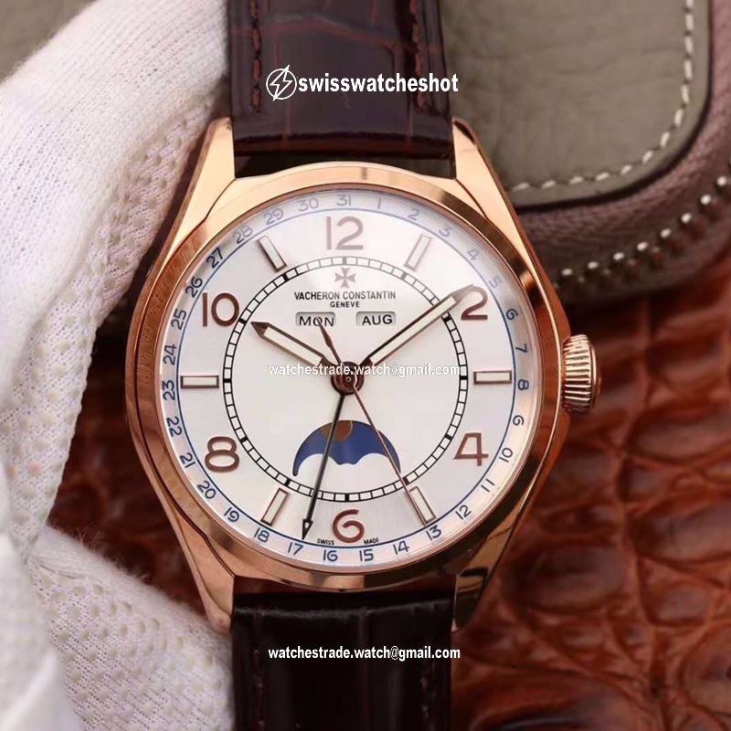 Vacheron Constantin FiftySix Day-Date 4000E/000R/B438 18K Rose Gold White Dial Vacheron Constantin FiftySix Day-Date 4000E/000R/B438 18K Rose Gold White Dial