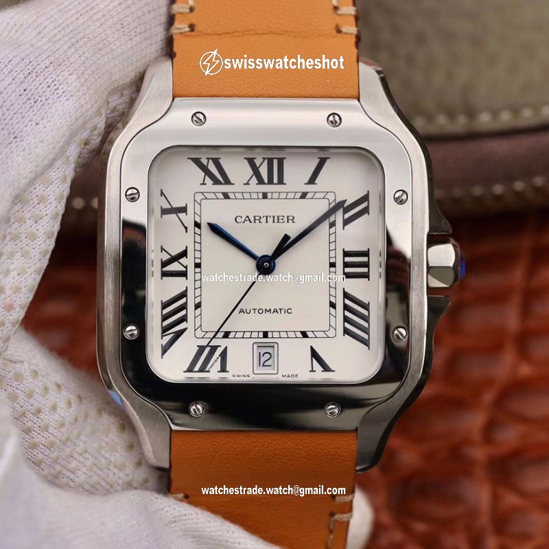 Cartier Santos De Cartier Large 2018 WSSA0009 KOR Factory White Dial Cartier Santos De Cartier Large 2018 WSSA0009 KOR Factory White Dial