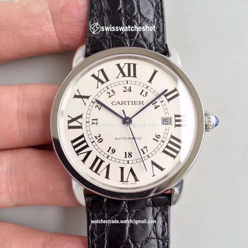 Ronde Solo De Cartier W6701010 42MM ZF Factory White Dial Ronde Solo De Cartier W6701010 42MM ZF Factory White Dial