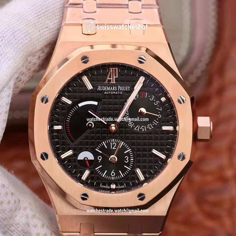 Audemars Piguet Royal Oak GMT 41MM 26120 TWA Factory Black Dial Audemars Piguet Royal Oak GMT 41MM 26120 TWA Factory Black Dial