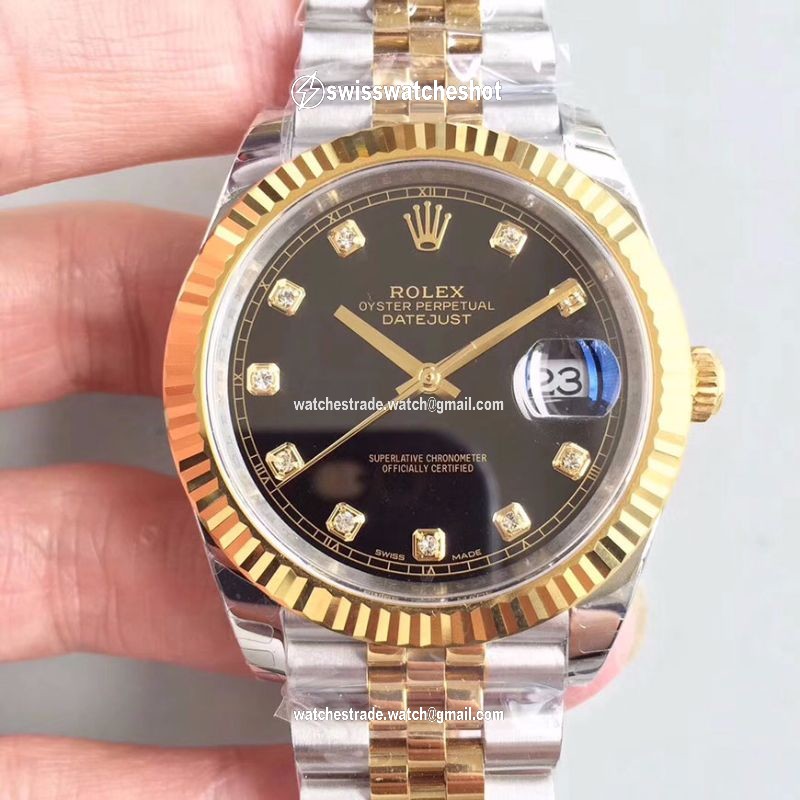 Rolex Datejust II M126333-0013 EW Factory Diamond-encrusted Black Dial Rolex Datejust II M126333-0013 EW Factory Diamond-encrusted Black Dial