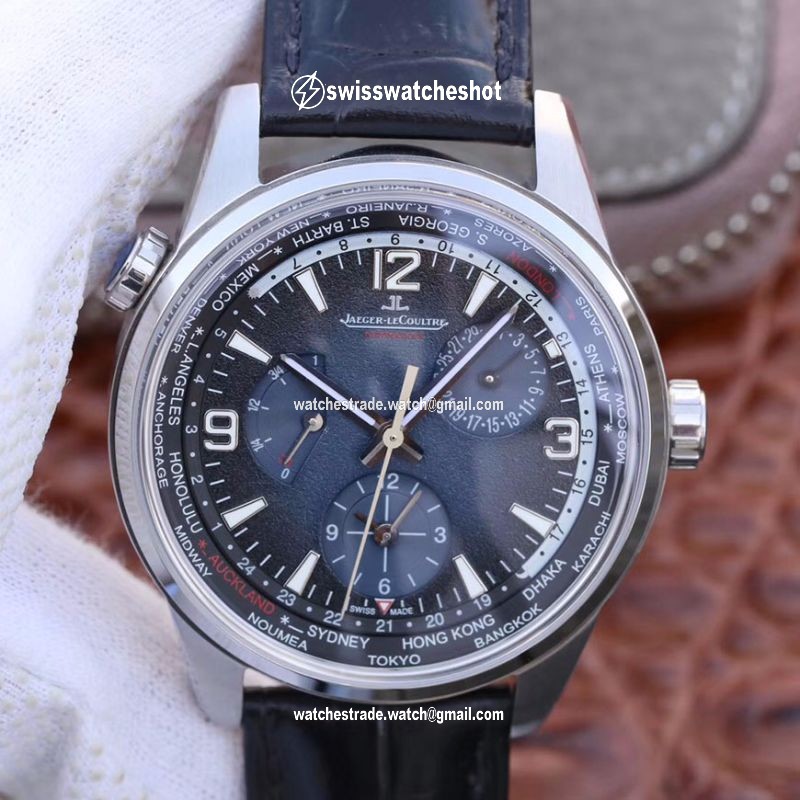 Jaeger-LeCoultre Polaris Geographic 904847J 42MM TWA Factory Black Blue Textured Dial Jaeger-LeCoultre Polaris Geographic 904847J 42MM TWA Factory Black Blue Textured Dial