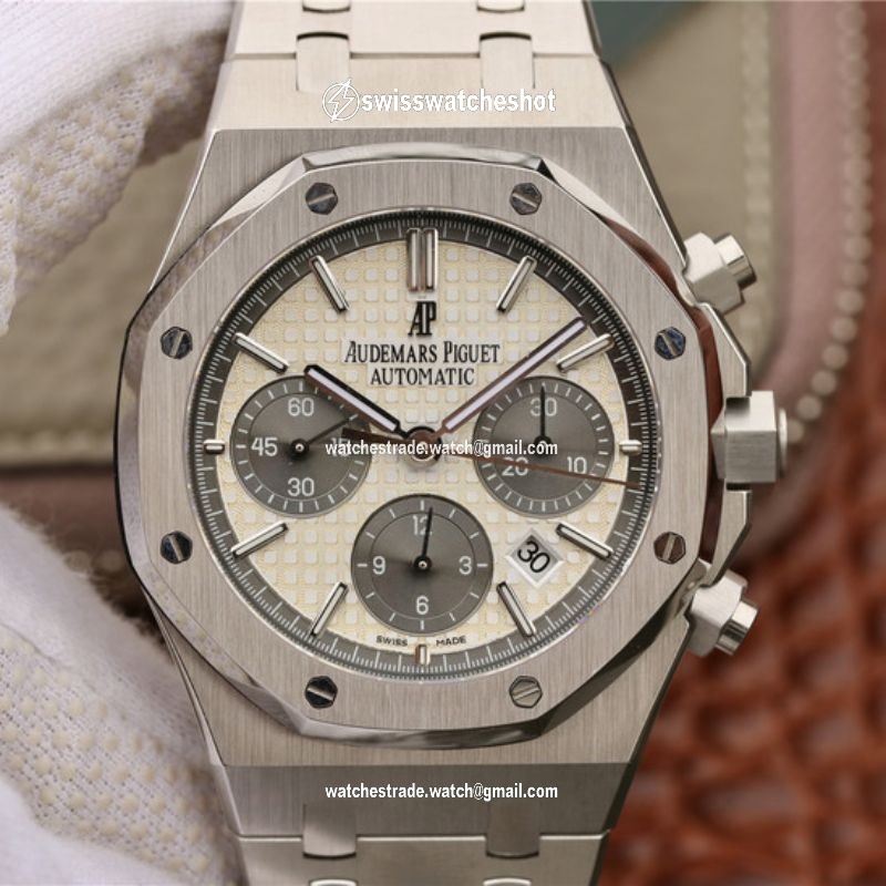 Audemars Piguet Royal Oak Chronograph 26331ST.OO.1220ST White Dial OM Factory Audemars Piguet Royal Oak Chronograph 26331ST.OO.1220ST White Dial OM Factory