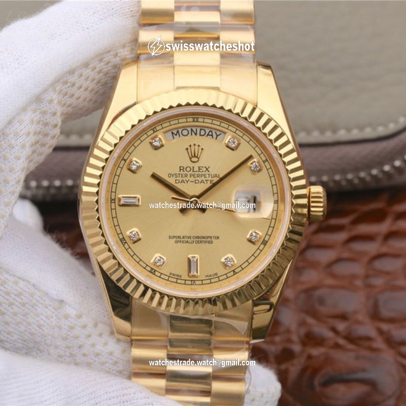Rolex Day-Date II 218238 40MM EW Factory 18K Yellow Gold Dial Rolex Day-Date II 218238 40MM EW Factory 18K Yellow Gold Dial