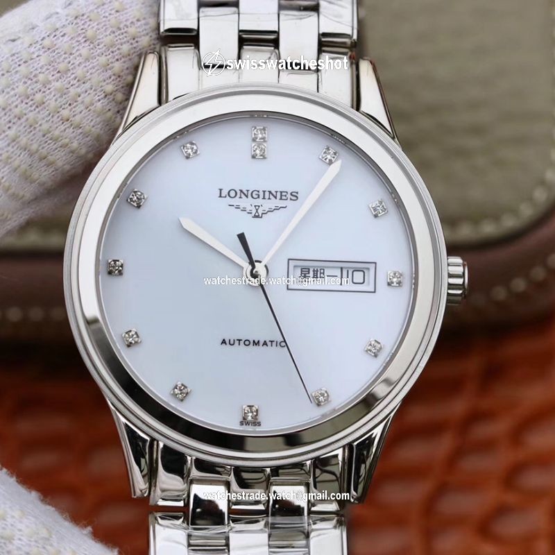 Longines Flagship Double Calendar L4.899.4.12.602 GK Factory White Dial Longines Flagship Double Calendar L4.899.4.12.602 GK Factory White Dial