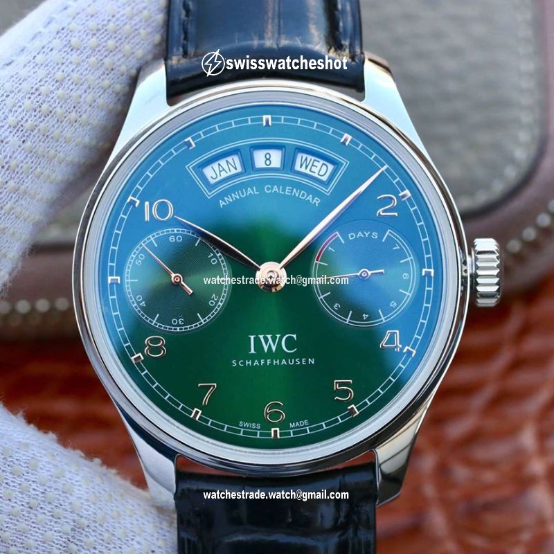 IWC Portugieser Annual Calendar IW503510 YL Factory Green Dial IWC Portugieser Annual Calendar IW503510 YL Factory Green Dial