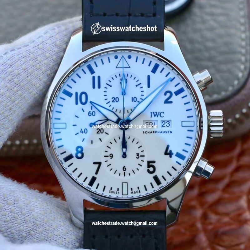 IWC Pilot Chronograph IW377725 ZF Factory White Dial IWC Pilot Chronograph IW377725 ZF Factory White Dial