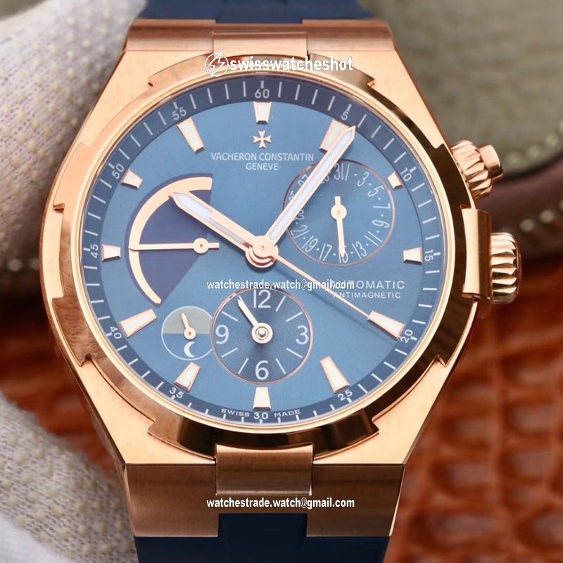 Vacheron Constantin Overseas 44mm TWA Factory 18K Rose Gold Blue Dial Vacheron Constantin Overseas 44mm TWA Factory 18K Rose Gold Blue Dial