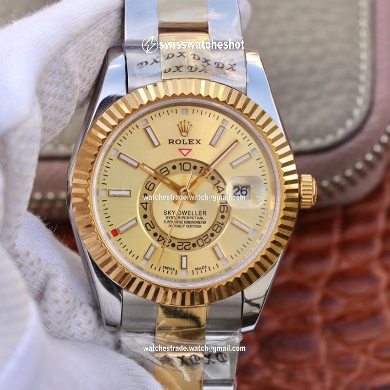 Rolex SKY-DWELLER 326938-72418 Gold Dial Rolex SKY-DWELLER 326938-72418 Gold Dial