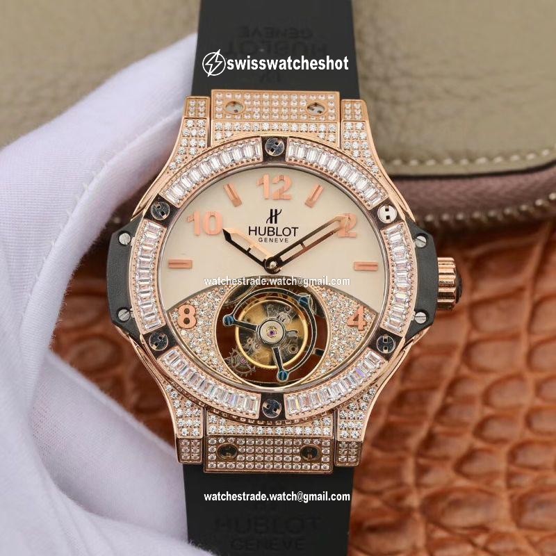 Hublot Classic Fusion Rose Gold Tourbillon White Enamel Dial Hublot Classic Fusion Rose Gold Tourbillon White Enamel Dial