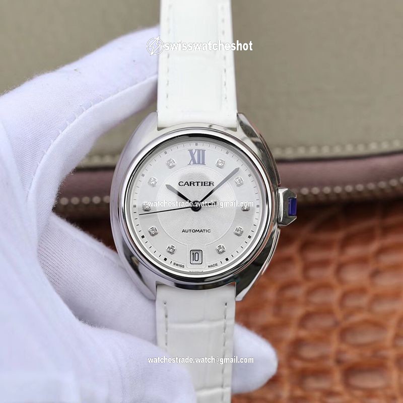 Cle De Cartier Ladies 35mm WJCL0032 Silver-gray Dial Cle De Cartier Ladies 35mm WJCL0032 Silver-gray Dial