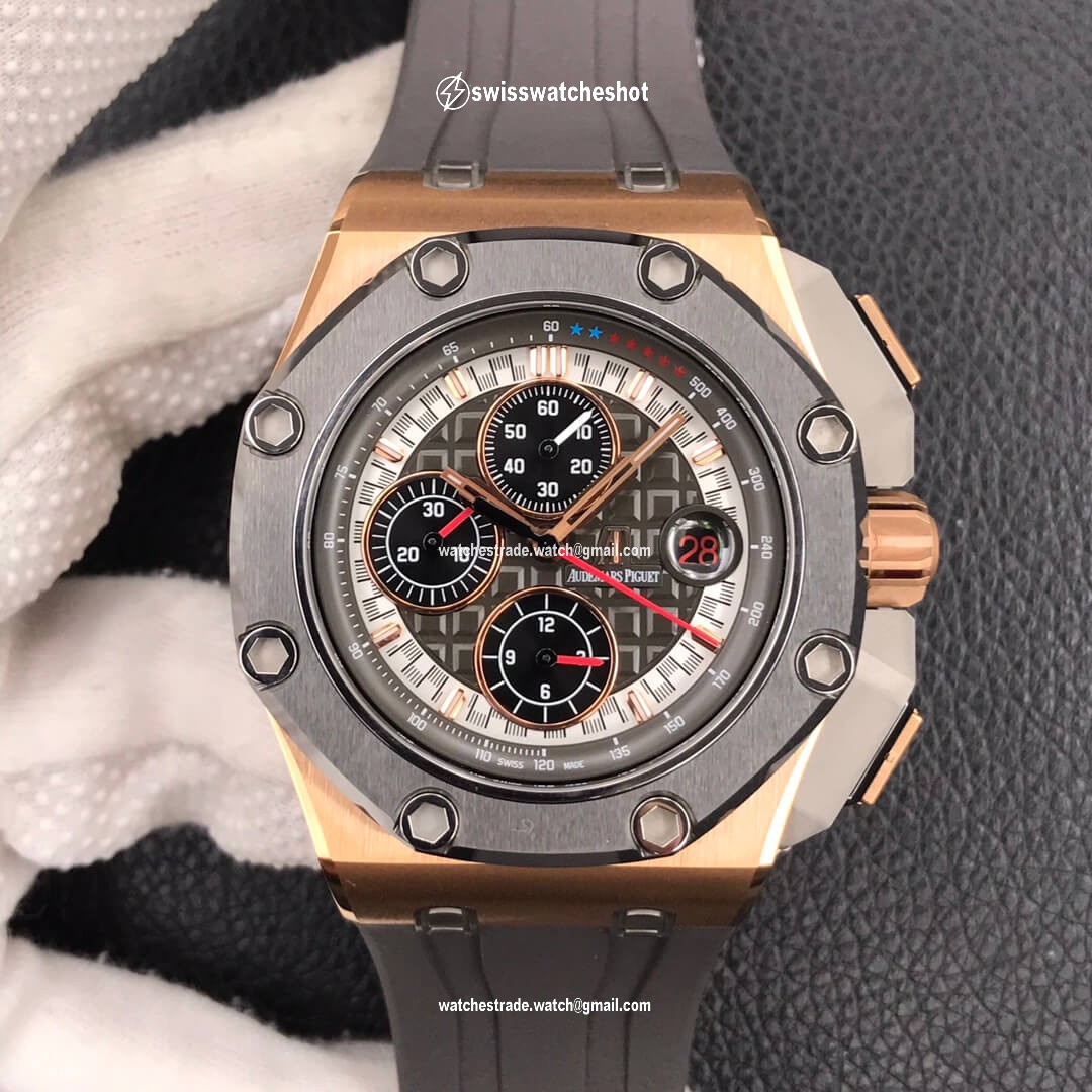 Audemars Piguet Royal Oak Offshore 26568OM.OO.A004CA.01 JF Factory Dark Grey Dial Audemars Piguet Royal Oak Offshore 26568OM.OO.A004CA.01 JF Factory Dark Grey Dial