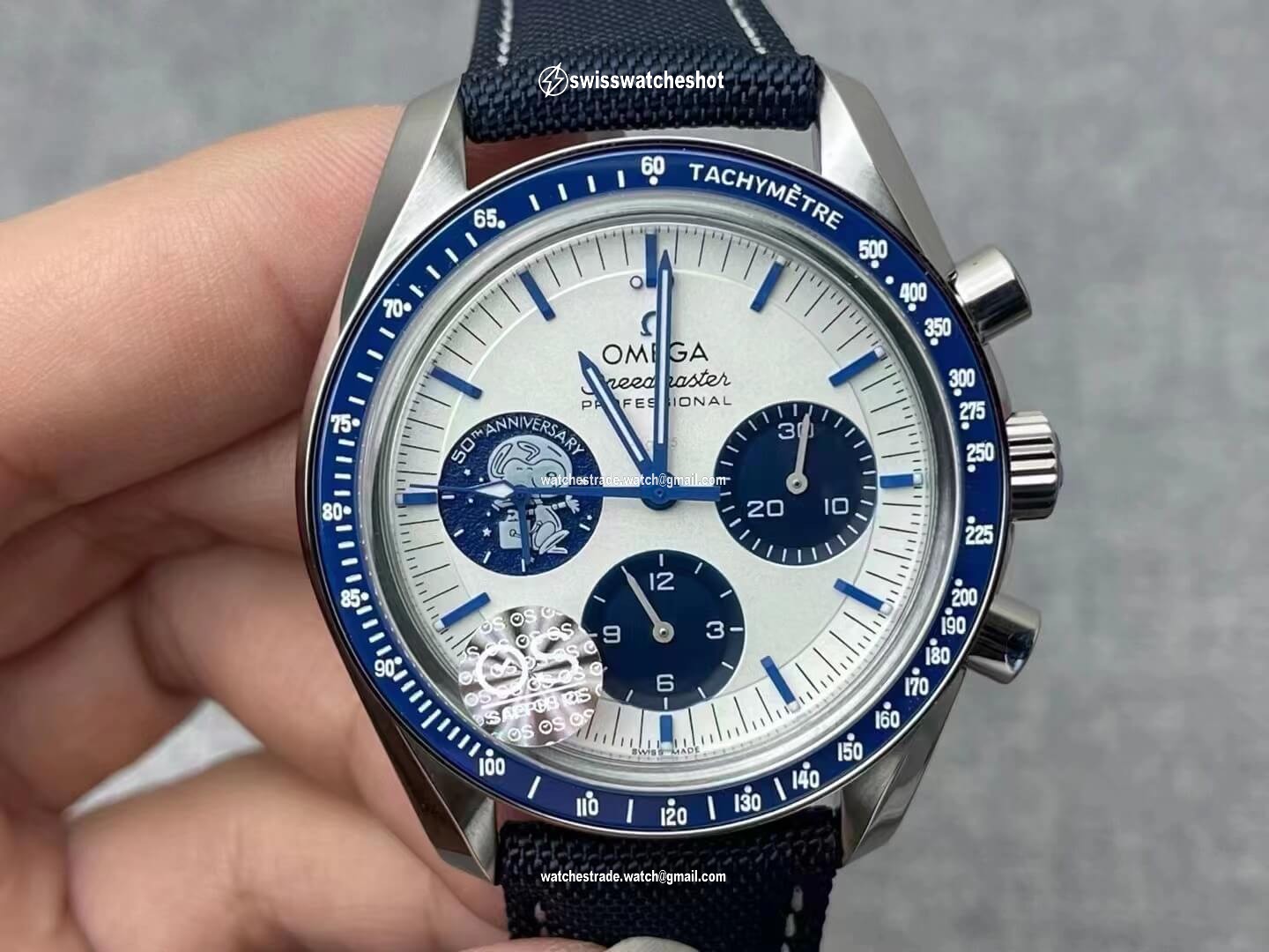 Omega Speedmaster 310.32.42.50.02.001 OS Factory Blue Ceramic Bezel Omega Speedmaster 310.32.42.50.02.001 OS Factory Blue Ceramic Bezel
