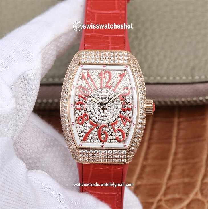 Franck Muller Vanguard Ladies ABF Factory Diamond Case Franck Muller Vanguard Ladies ABF Factory Diamond Case