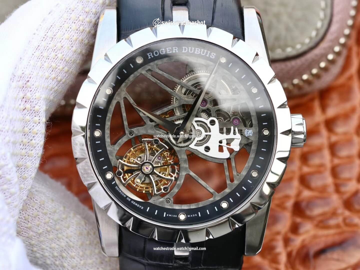 Roger Dubuis Excalibur RDDBEX0393 JB Factory Tourbillon Stainless Steel Case Roger Dubuis Excalibur RDDBEX0393 JB Factory Tourbillon Stainless Steel Case