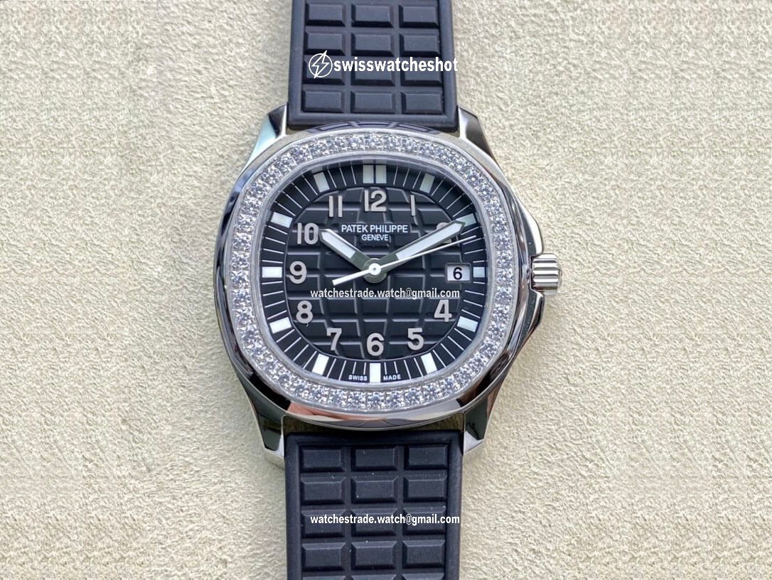 Patek Philippe Aquanaut Quartz Ladies 5067A-001 PPF Factory Diamond-set Bezel Patek Philippe Aquanaut Quartz Ladies 5067A-001 PPF Factory Diamond-set Bezel