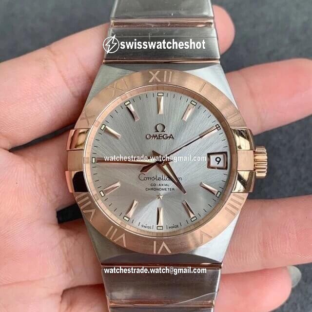 Omega Constellation 123.20.38.21.02.001 VS Factory Gold Bezel Omega Constellation 123.20.38.21.02.001 VS Factory Gold Bezel