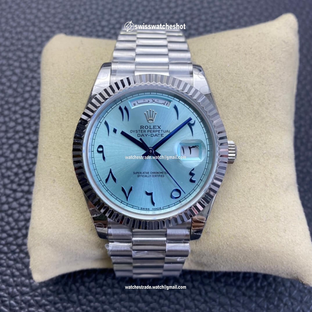 Rolex Day Date BP Factory Middle East Customization Ice Blue Dial Rolex Day Date BP Factory Middle East Customization Ice Blue Dial