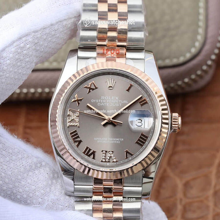 Rolex Datejust M126231-0023 36MM GM Factory Grey Dial Rolex Datejust M126231-0023 36MM GM Factory Grey Dial