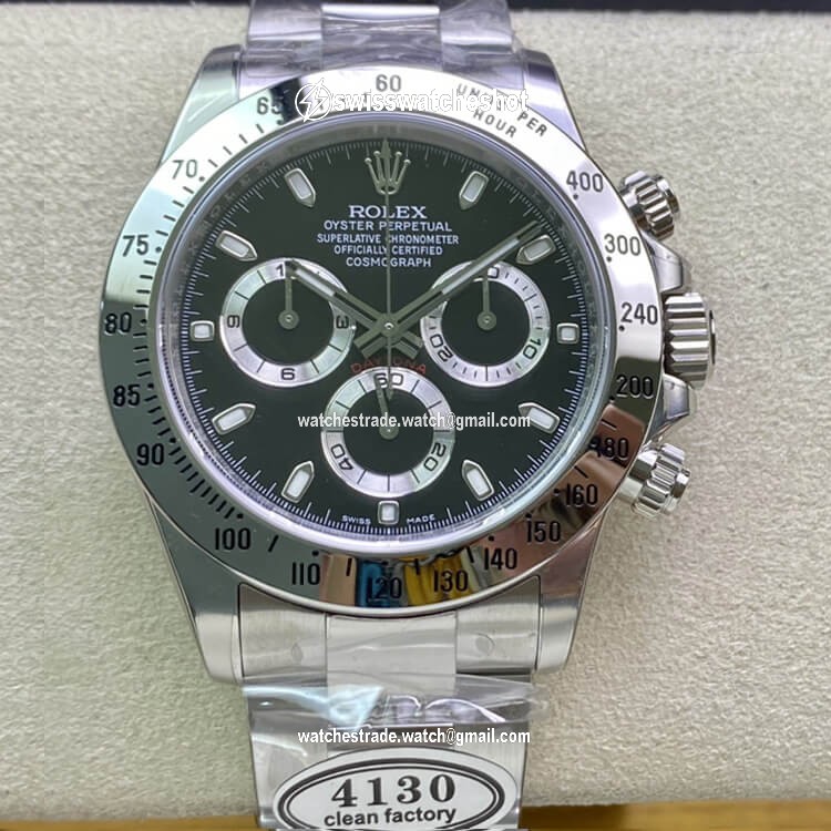 Rolex Cosmograph Daytona 116520 Clean Factory Stainless Steel Bezel Rolex Cosmograph Daytona 116520 Clean Factory Stainless Steel Bezel