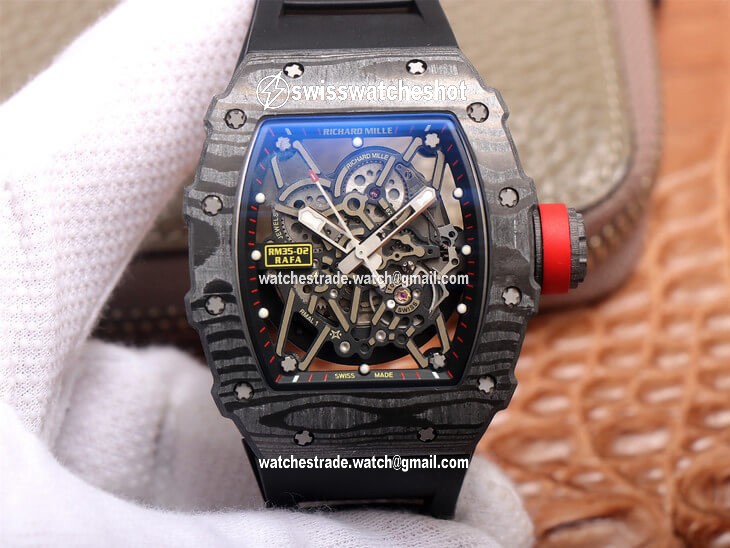 Richard Mille RM35-02 ZF Factory Carbon Fiber Case Richard Mille RM35-02 ZF Factory Carbon Fiber Case