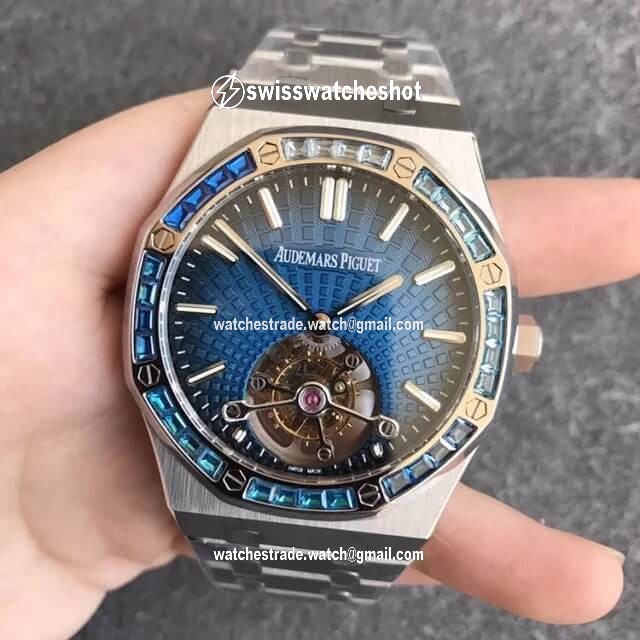 Audemars Piguet Royal Oak Tourbillon 26521PT.YY.1220PT.01 R8 Factory Smoky Blue Dial Audemars Piguet Royal Oak Tourbillon 26521PT.YY.1220PT.01 R8 Factory Smoky Blue Dial