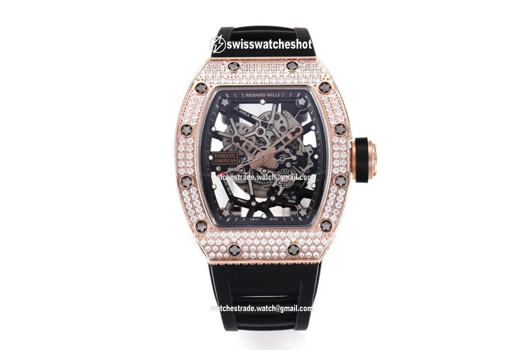 Richard Mille RM035 Americas KV Factory Diamond Skeleton Dial Richard Mille RM035 Americas KV Factory Diamond Skeleton Dial