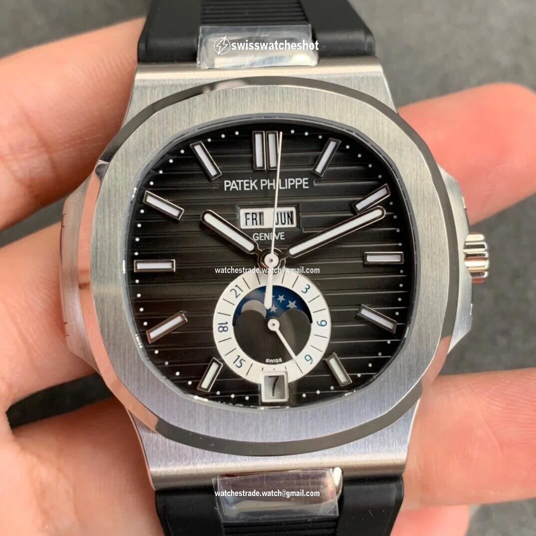 Patek Philippe Nautilus 5726 Moonphase GR Factory V2 Dark Grey Dial Patek Philippe Nautilus 5726 Moonphase GR Factory V2 Dark Grey Dial