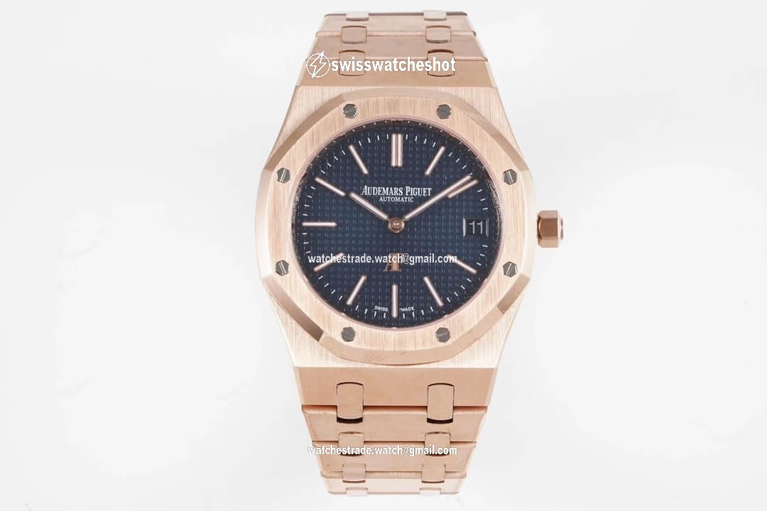 Audemars Piguet Royal Oak 15202OR.OO.1240OR.01 KZ Factory Rose Gold Blue Dial Audemars Piguet Royal Oak 15202OR.OO.1240OR.01 KZ Factory Rose Gold Blue Dial