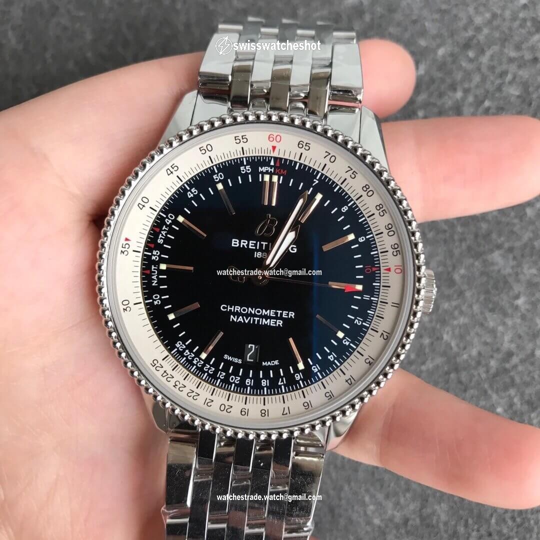 Breitling Navitimer 1 A17326211B1A1 V7 Factory Black Dial Breitling Navitimer 1 A17326211B1A1 V7 Factory Black Dial
