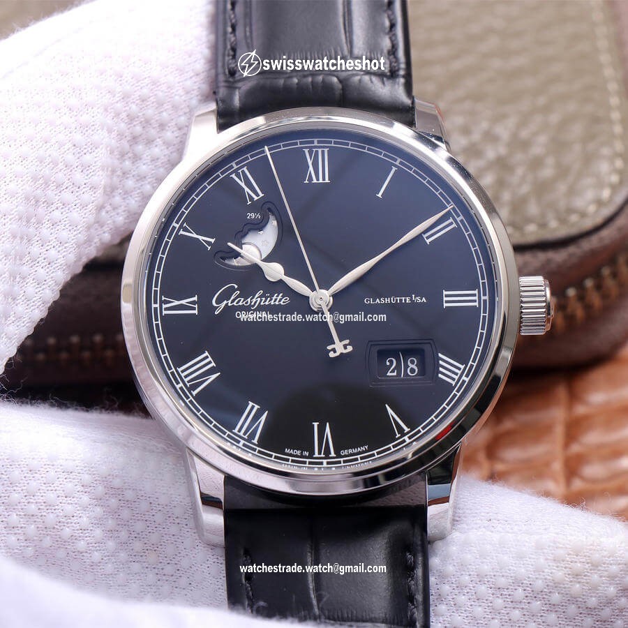 Glashutte Senator Excellence Large Calendar Moon Phase 1-36-04 V9 Factory Blue Dial Glashutte Senator Excellence Large Calendar Moon Phase 1-36-04 V9 Factory Blue Dial